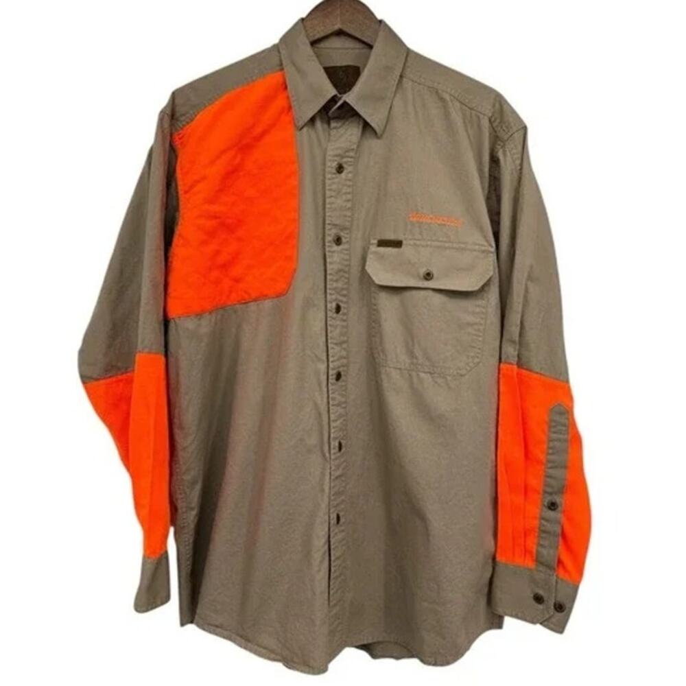 Winchester Upland Hunting Shirt Men's Large Blaze Orange Shooting Field